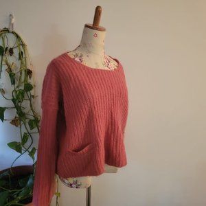Long sleeve Pink Sweater  - large